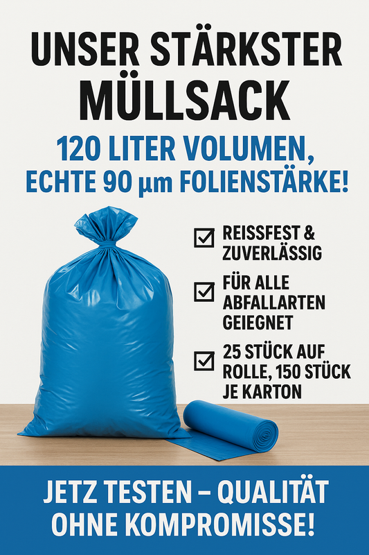 Art. 913.222 Unser bester Müllsack: Robust, geräumig und zuverlässig