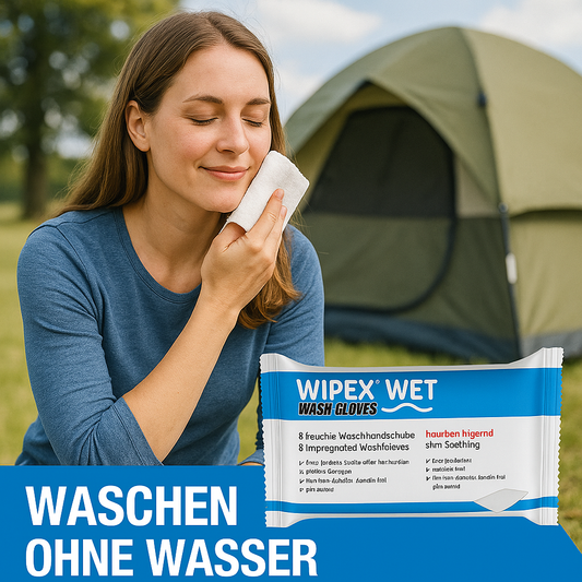 WIPEX® WET Wash Gloves – Waschen ohne Wasser für unterwegs
