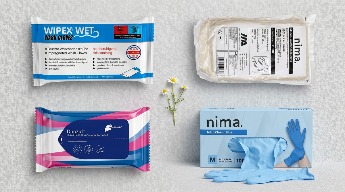 Hygieneartikel für ambulante und mobile  Pflegedienste