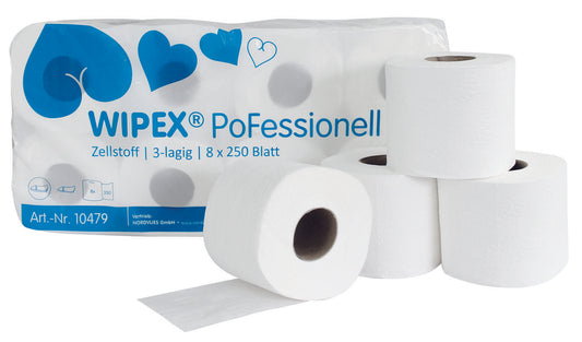 WIPEX PoFessionell Toilettenpapier 3-lagig